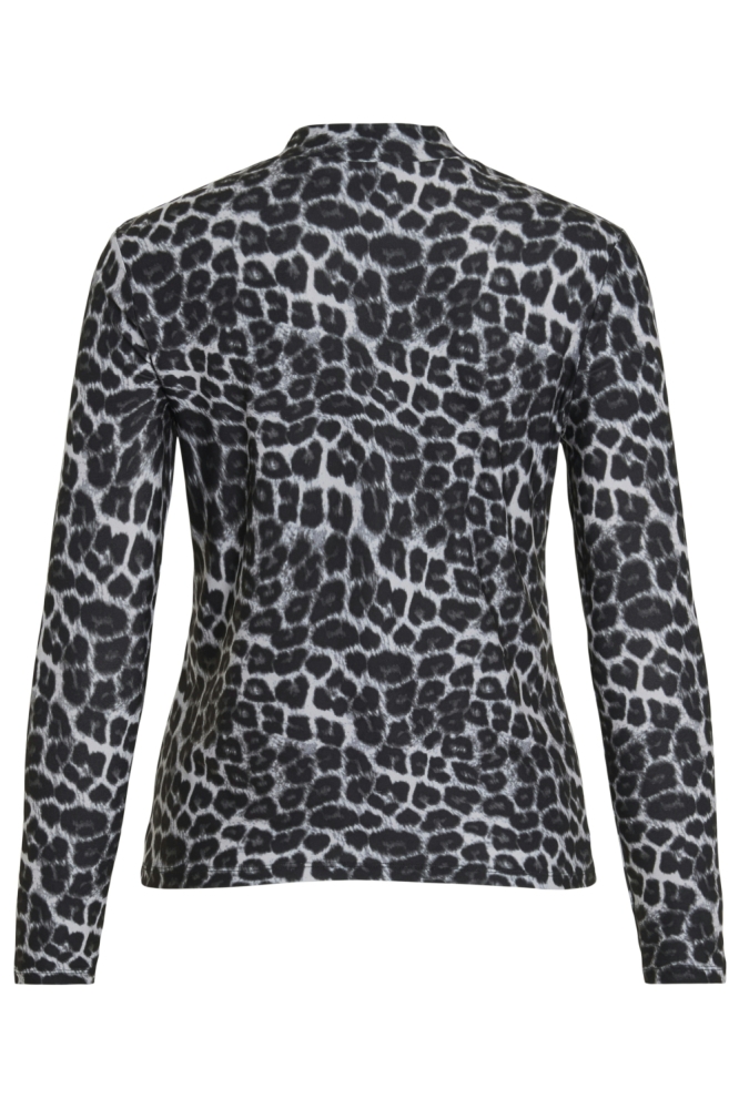 VILEOA L/S HIGH NECK TOP - NOOS 14066134 Glacier Gray/LEO
